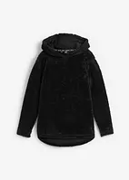 Lange trui van zacht fleece, oversized, bonprix