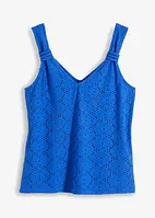 Top met broderie anglaise, bonprix