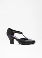 Strappy pumps van leer, bonprix