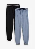 Sweatpants met boordjes (set van 2), bonprix