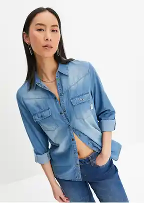 Spijkerblouse Van casual tot chic bonprix