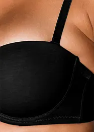 Strapless beugel bh (set van 2) met biologisch katoen, bonprix