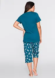 Capri pyjama met korte mouwen (2-dlg.), bonprix