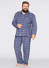 Flanellen pyjama met lange mouwen en knoopsluiting, bonprix