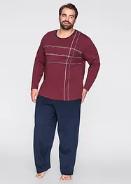 Pyjama met katoen en lange mouwen, bonprix