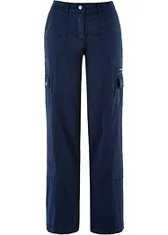 Mid waist cargo jeans in een katoenmix, bonprix