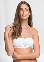 Bandeau bh (set van 2) met biologisch katoen voor cup A & B, bonprix