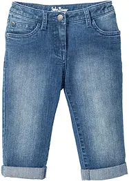Meisjes capri jeans met omslag, bonprix