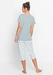 Capri pyjama met korte mouwen (2-dlg.), bonprix