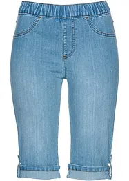 Jeans bermuda met elastische band, bonprix