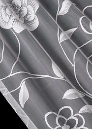 Transparant gordijn van jacquard met bloemen, bpc living bonprix collection