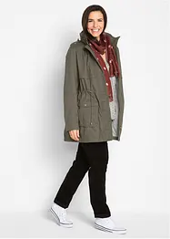 Katoenen parka met jersey voering, bonprix