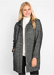 Korte coat voor tussenseizoen in wollen look, bonprix