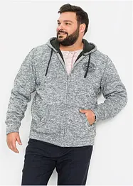 Sweatvest met capuchon en teddy voering, bonprix