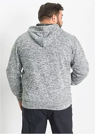 Sweatvest met capuchon en teddy voering, bonprix