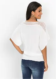 Blouse met kant, bonprix