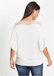 Blouse met kant, bonprix