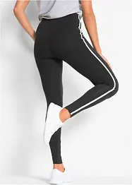 Sportlegging met contrastkleurige tapes, cropped, bonprix