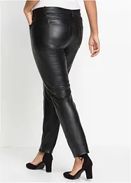 Imitatieleren broek, cropped, bonprix