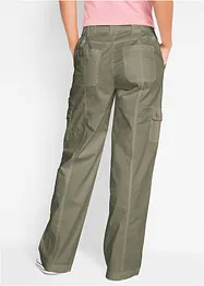Mid waist cargo jeans in een katoenmix, bonprix