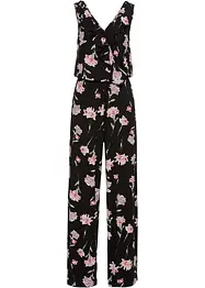 Jersey jumpsuit met bloemen, bonprix