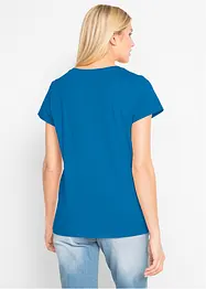 Shirt met ronde hals (set van 5), korte mouw, bonprix