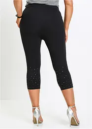 Capri legging met glittersteentjes, bonprix