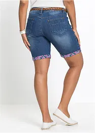 Mid waist jeans bermuda, straight, bonprix