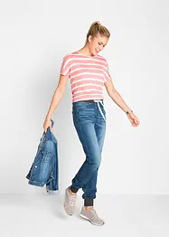 Boyfriend stretch jeans met comfortband, bonprix