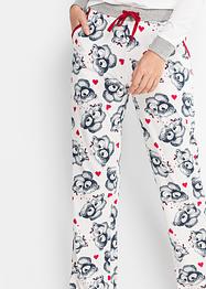 Pyjama met flanellen applicatie (2-dlg.), bpc bonprix collection