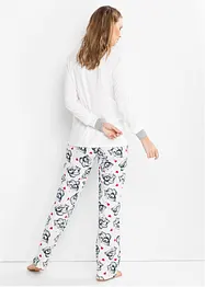 Pyjama met flanellen applicatie (2-dlg.), bonprix