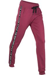 Sweatpants met tapes en statement print, bpc bonprix collection