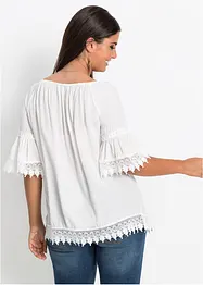 Tuniek met kant van zachte viscose, bonprix