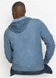 Sweatvest met capuchon in washed out look, bonprix