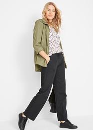 Wijde broek met linnen, bpc bonprix collection