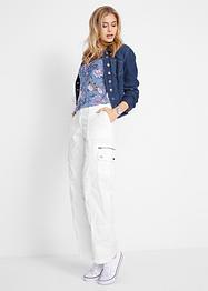 Loose fit cargo broek van katoen met comfortband, bpc bonprix collection