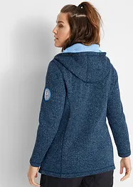 Fleece vest met capuchon, bonprix