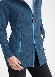 Fleece vest met capuchon, bonprix