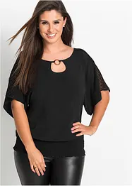 Blouse met kant, bonprix