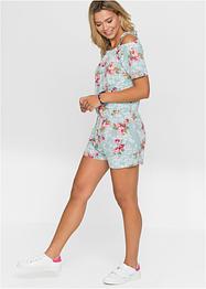Playsuit met bloemenprint, RAINBOW