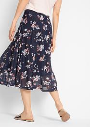 Midi rok met van mesh elastische comfortband, bpc bonprix collection