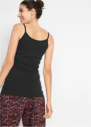 Top met spaghettibandjes van puur katoen (set van 3), bonprix