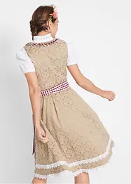 Dirndl met schort, knielang (2-dlg. set), bonprix