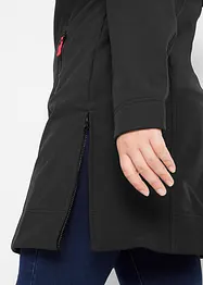 Lange softshell jas, waterafstotend, bonprix