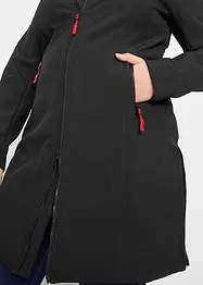 Lange softshell jas, waterafstotend, bonprix