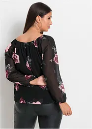 Blouse met tunnelkoordje, bonprix