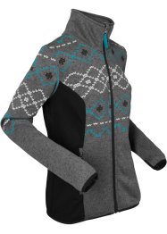 Fleece vest met print, lange mouw, bpc bonprix collection