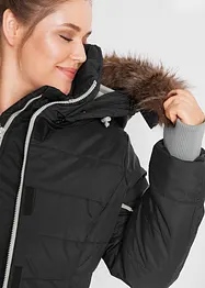 Lange outdoor jas in 2-in-1 look, doorgestikt, waterafstotend, bonprix