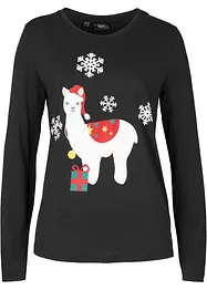 Longsleeve met kerstprint, bonprix