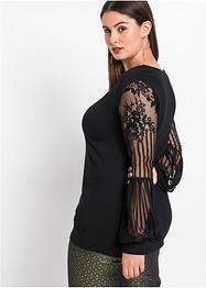Longsleeve met kanten mouwen, BODYFLIRT